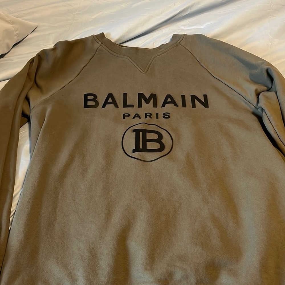 Balmain hoodie XXL green in great condition
